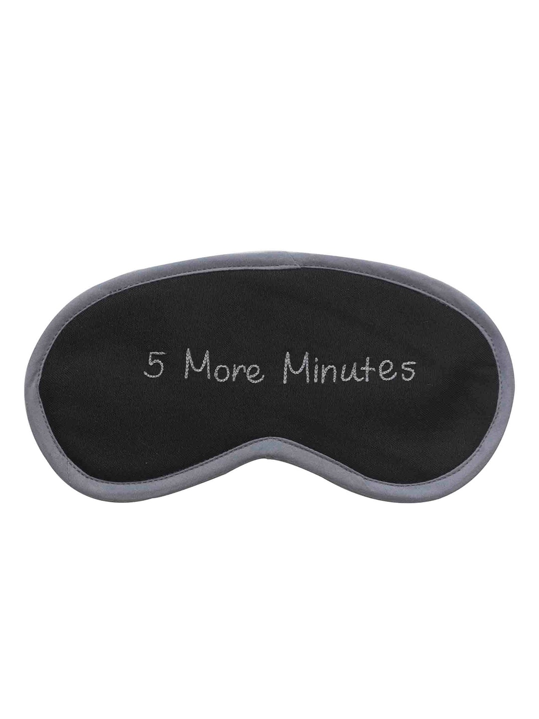 

BandBox Unisex Grey & Black Embroidered Cotton Eye Mask