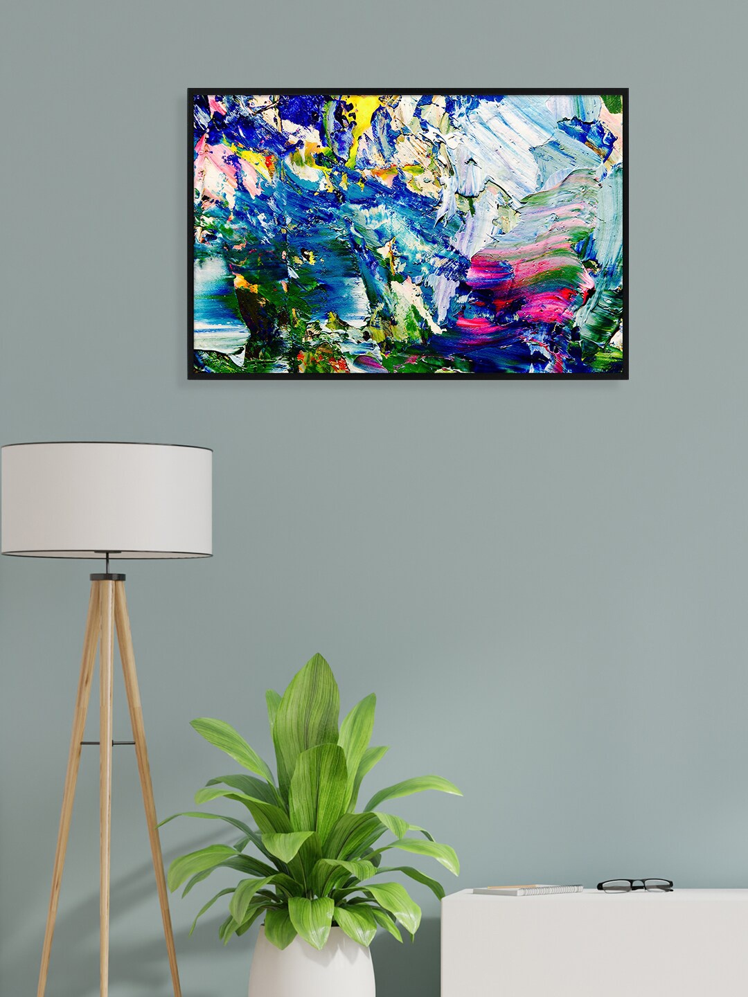 

nest ART Blue & Green Abstract Framed Wall Art