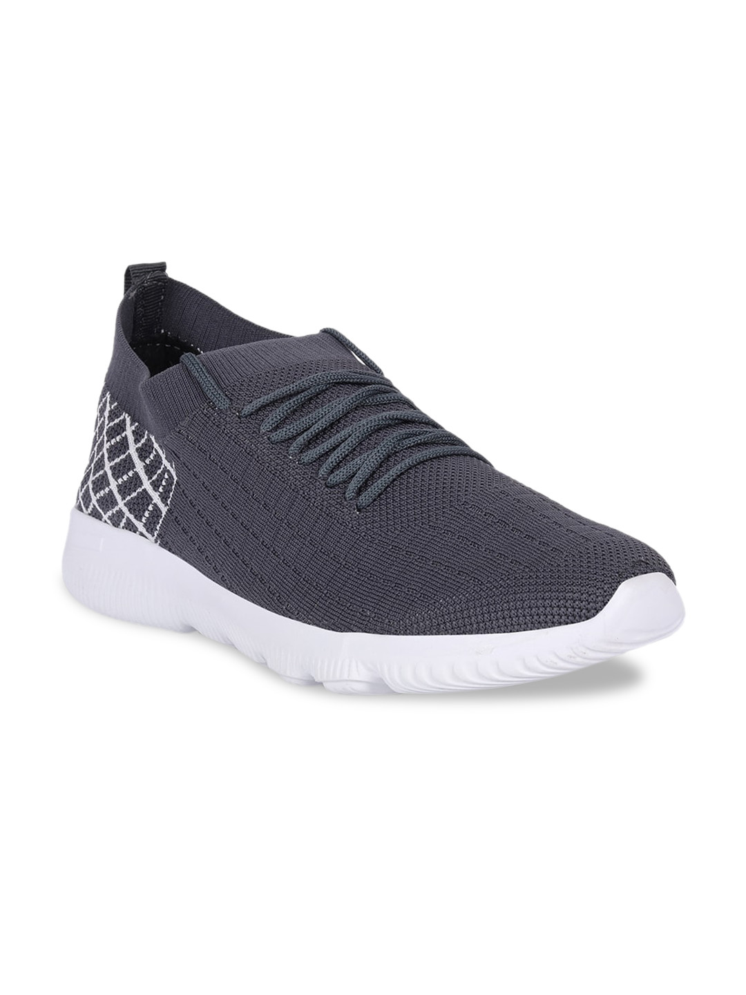 

M7 by Metronaut Men Grey Woven Design Slip-On Sneakers