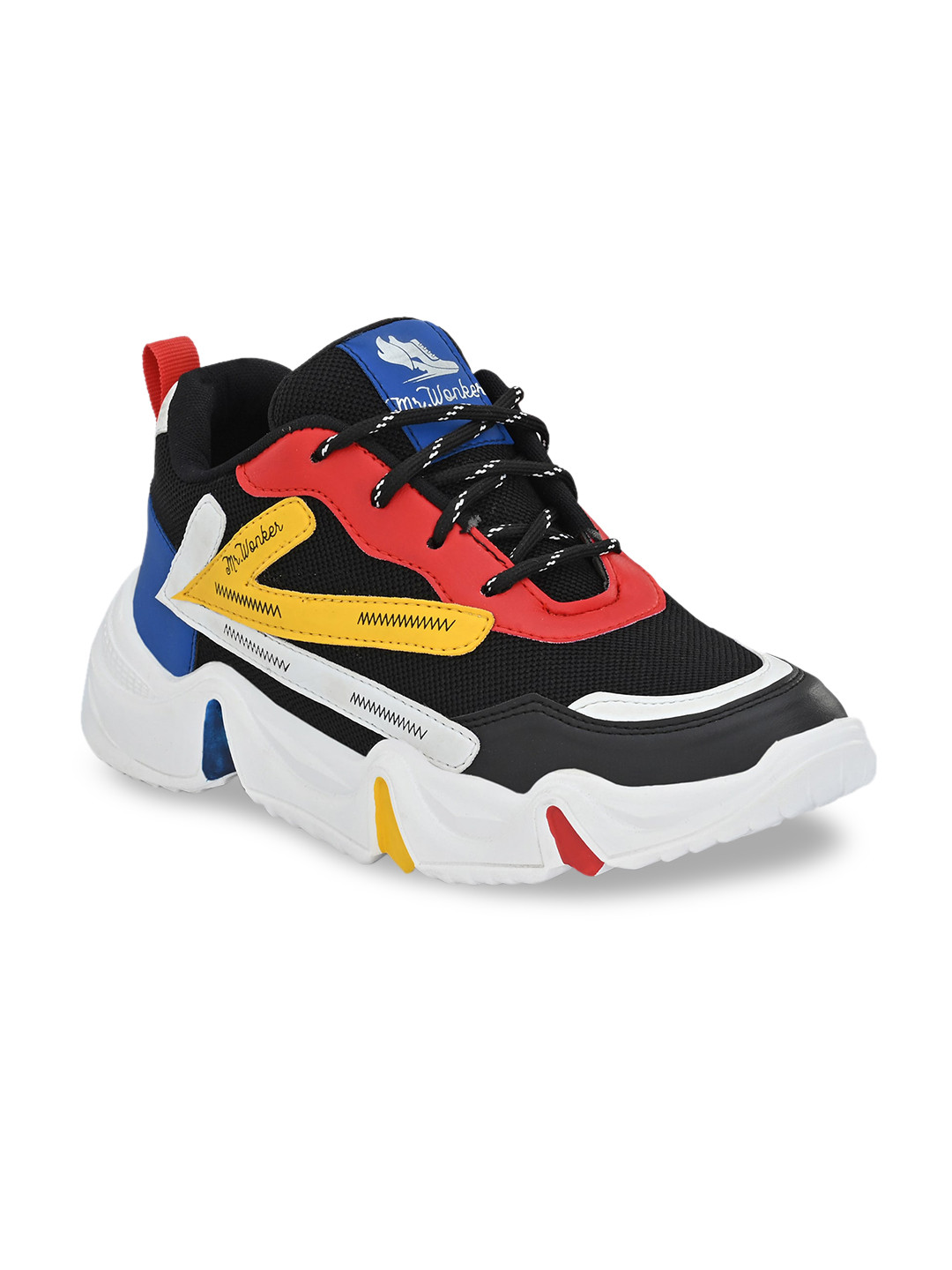 

mr wonker Men Multi Colourblocked Sneakers