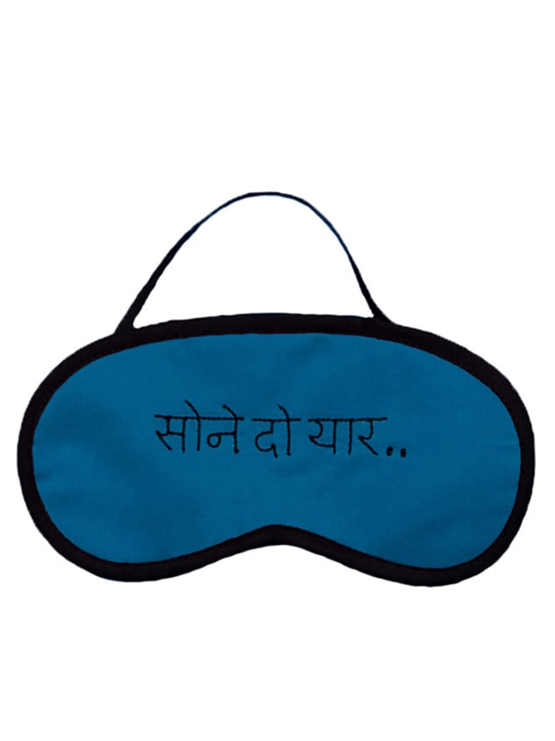 

BandBox Blue & Black Embroidered Eye Mask