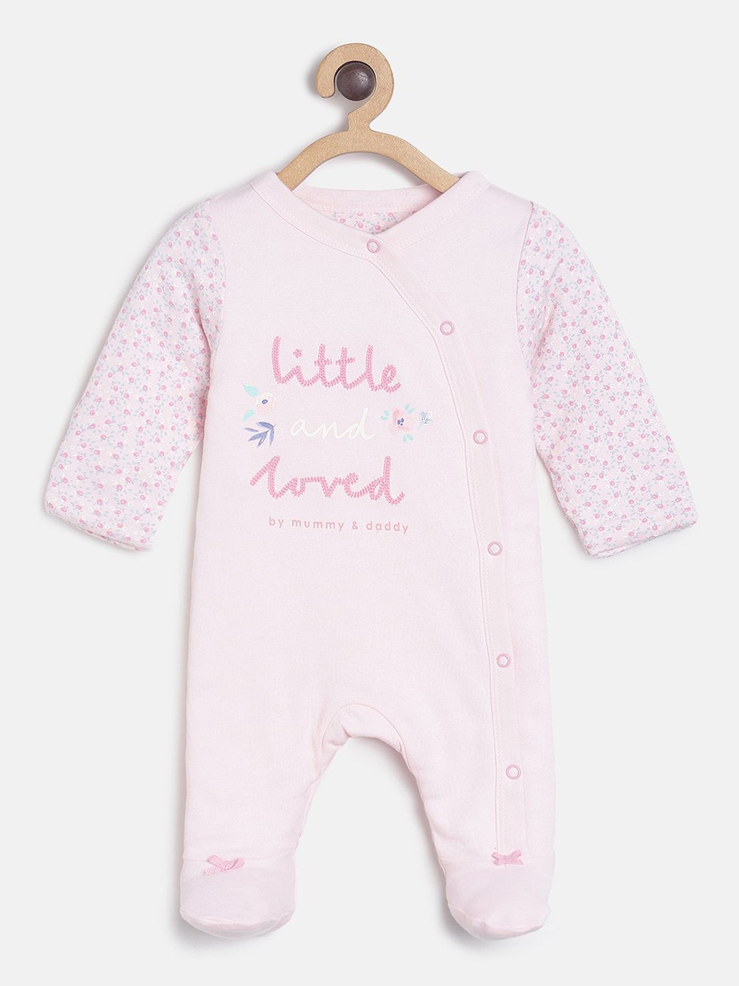 

MINI KLUB Infant Girls Pink Printed Sleep Suit