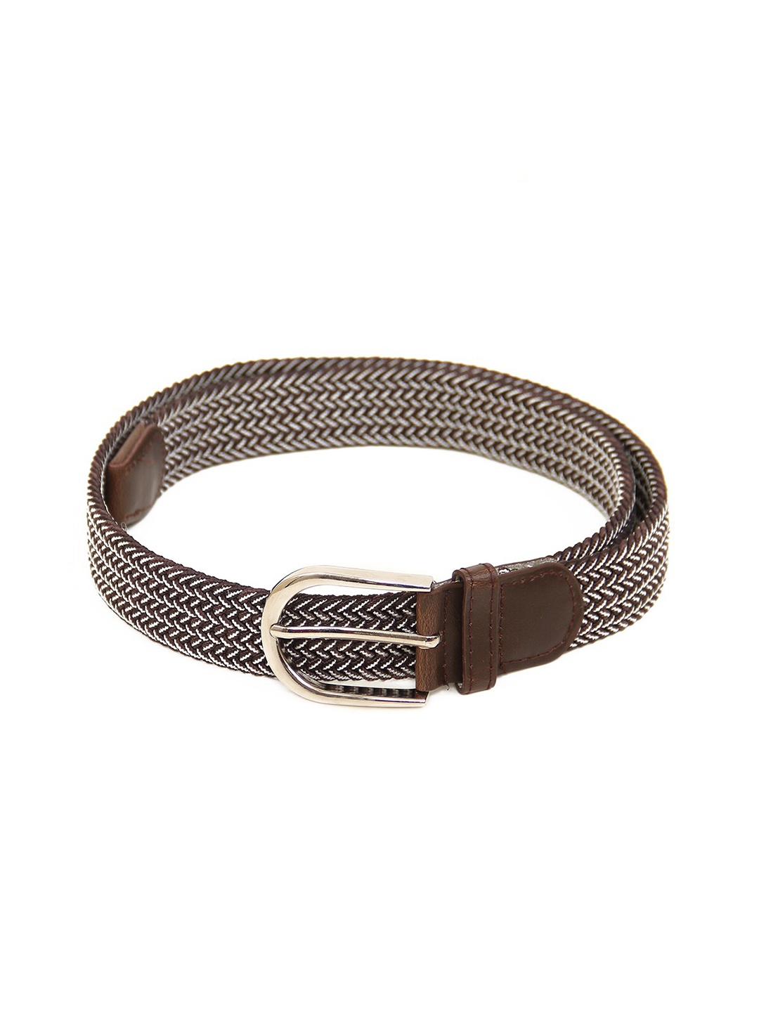 

Calvadoss Men Brown Braided Belt