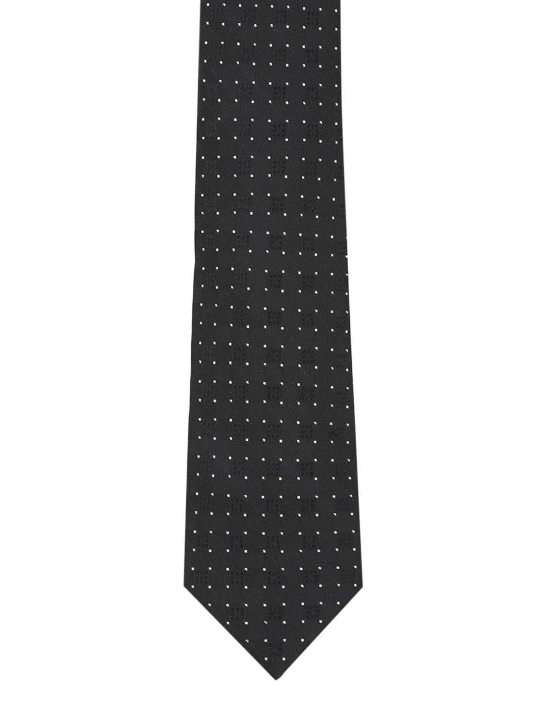 

Peter England Men Black & White Self-Design Accessory Gift Set
