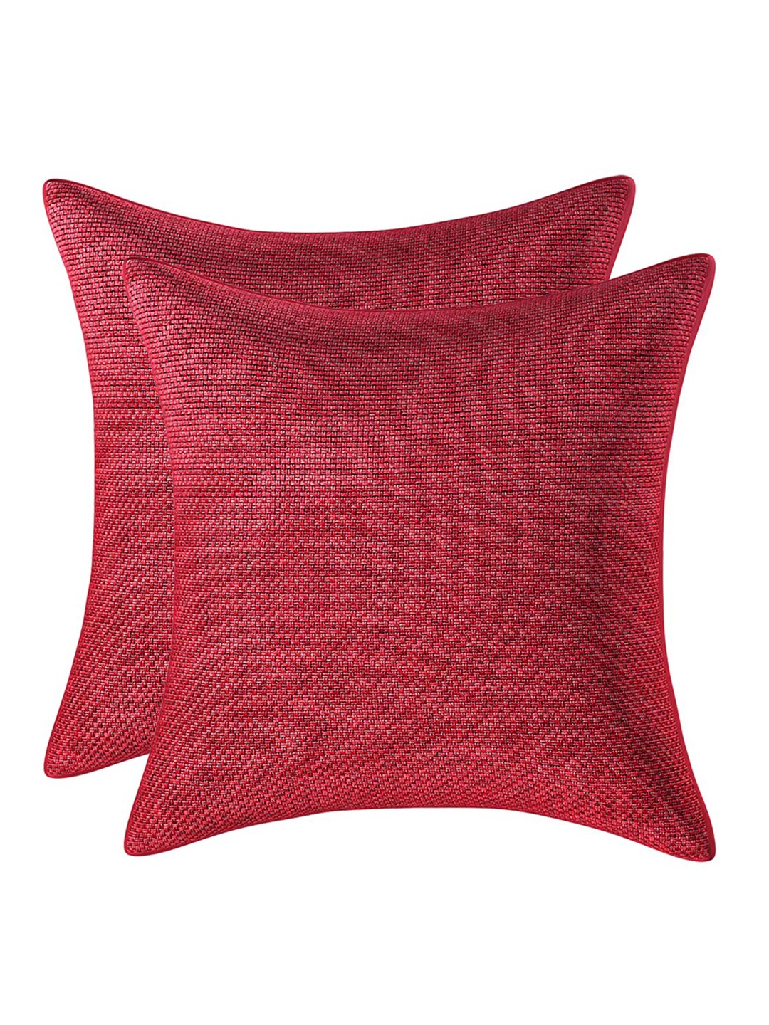 

Kuber Industries Maroon Set of 2 Square Cushion Covers