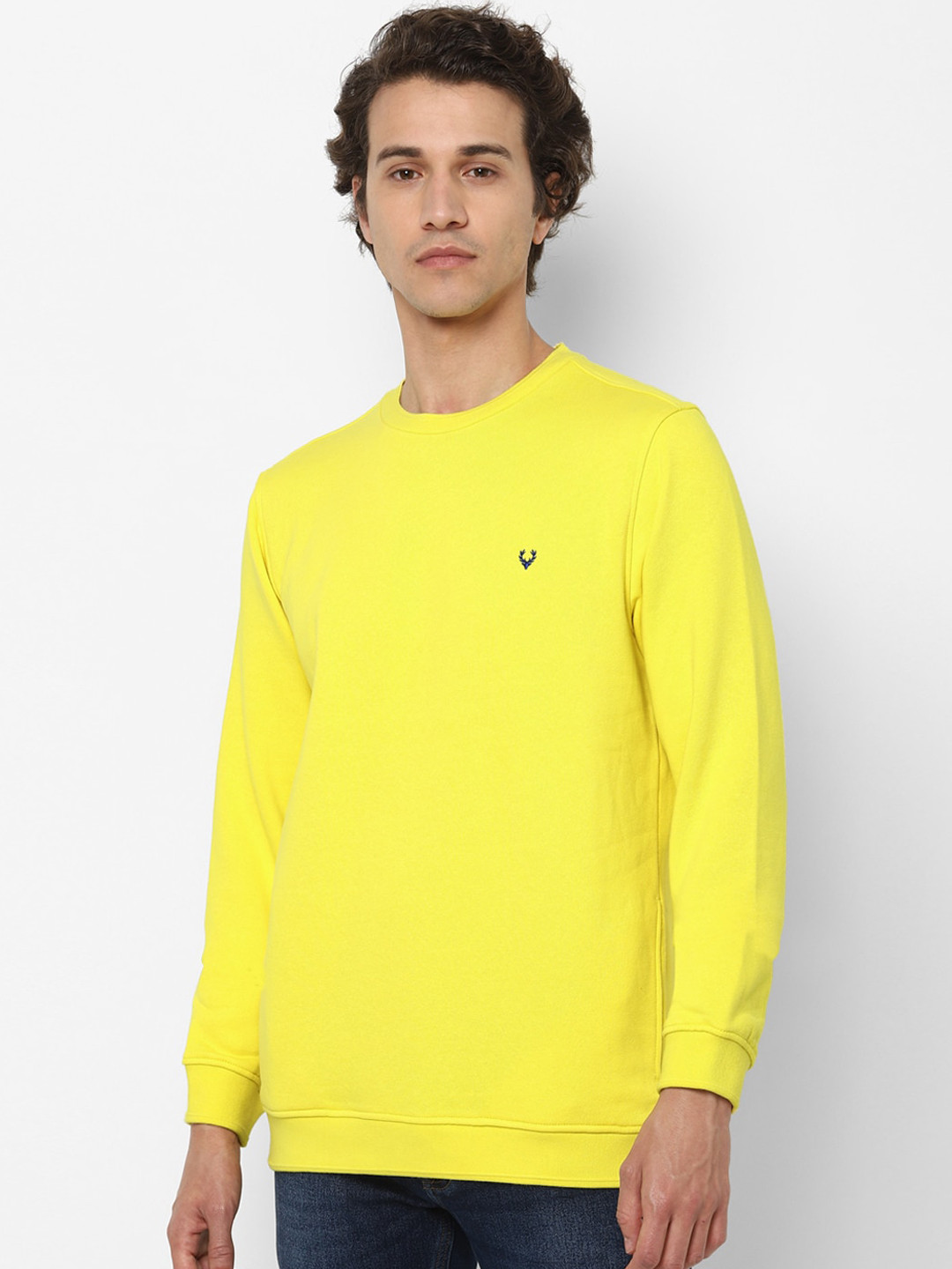 

Allen Solly Men Yellow Sweatshirt