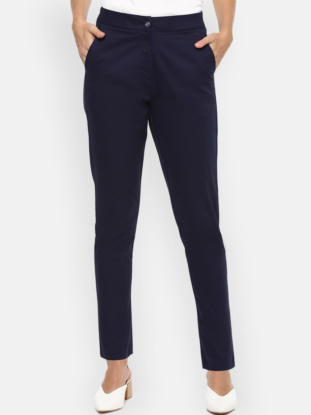 

Van Heusen Woman Navy Blue Trousers Trousers Trousers