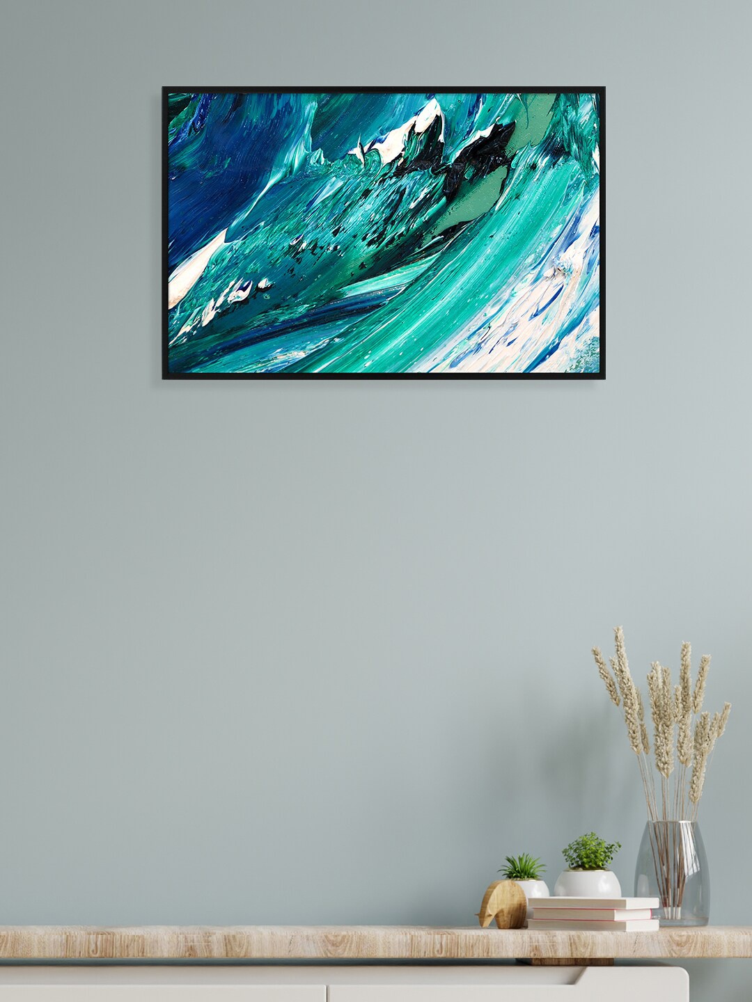 

nest ART Mutlicoloured Abstract Painted Framed Wall Art, Multi