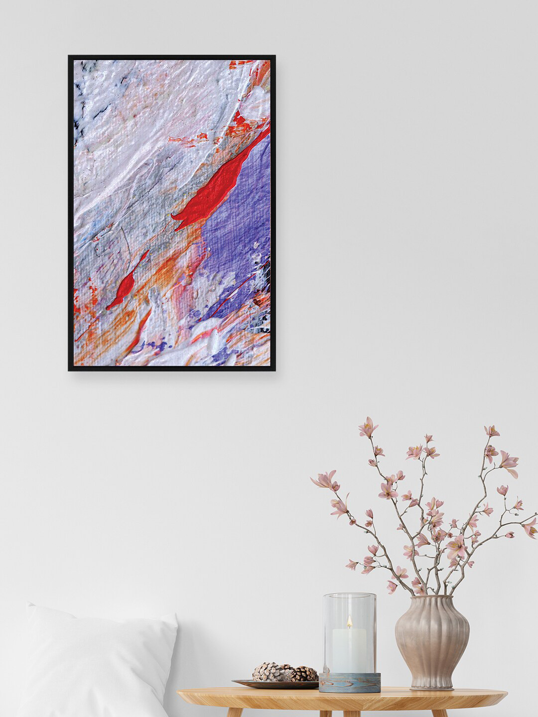 

nest ART Black & Grey Abstract Framed Painting Wall Art