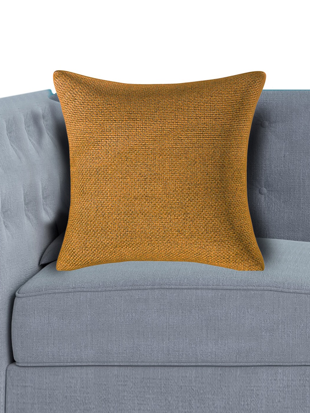 

Kuber Industries Brown Square Cushion Cover