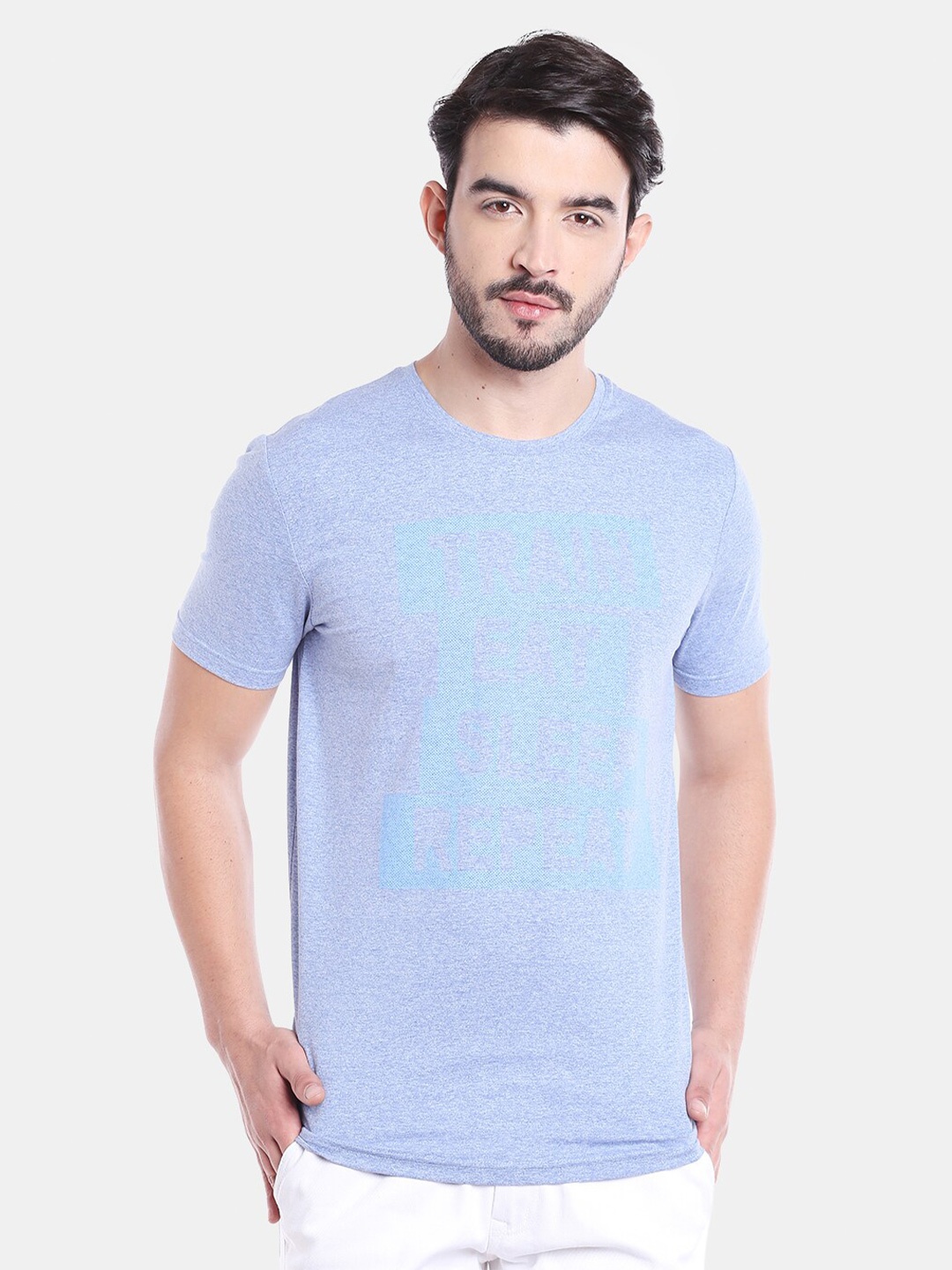 

Rex Straut Jeans Men Blue Slim Fit T-shirt