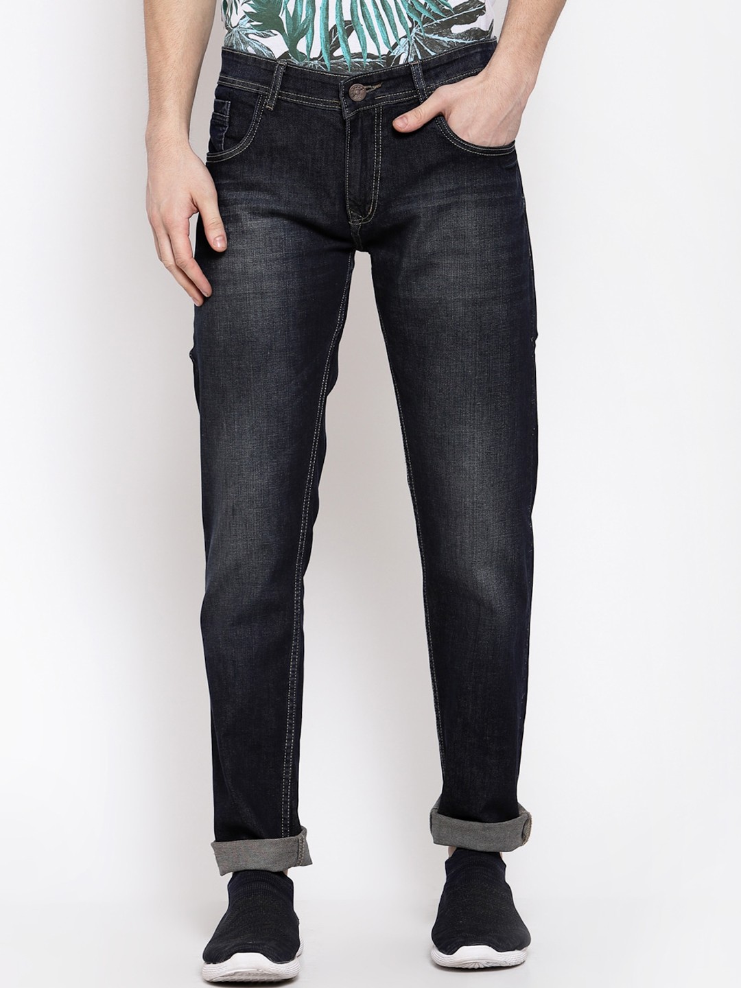 

FEVER Men Blue Slim Fit Light Fade Stretchable Jeans