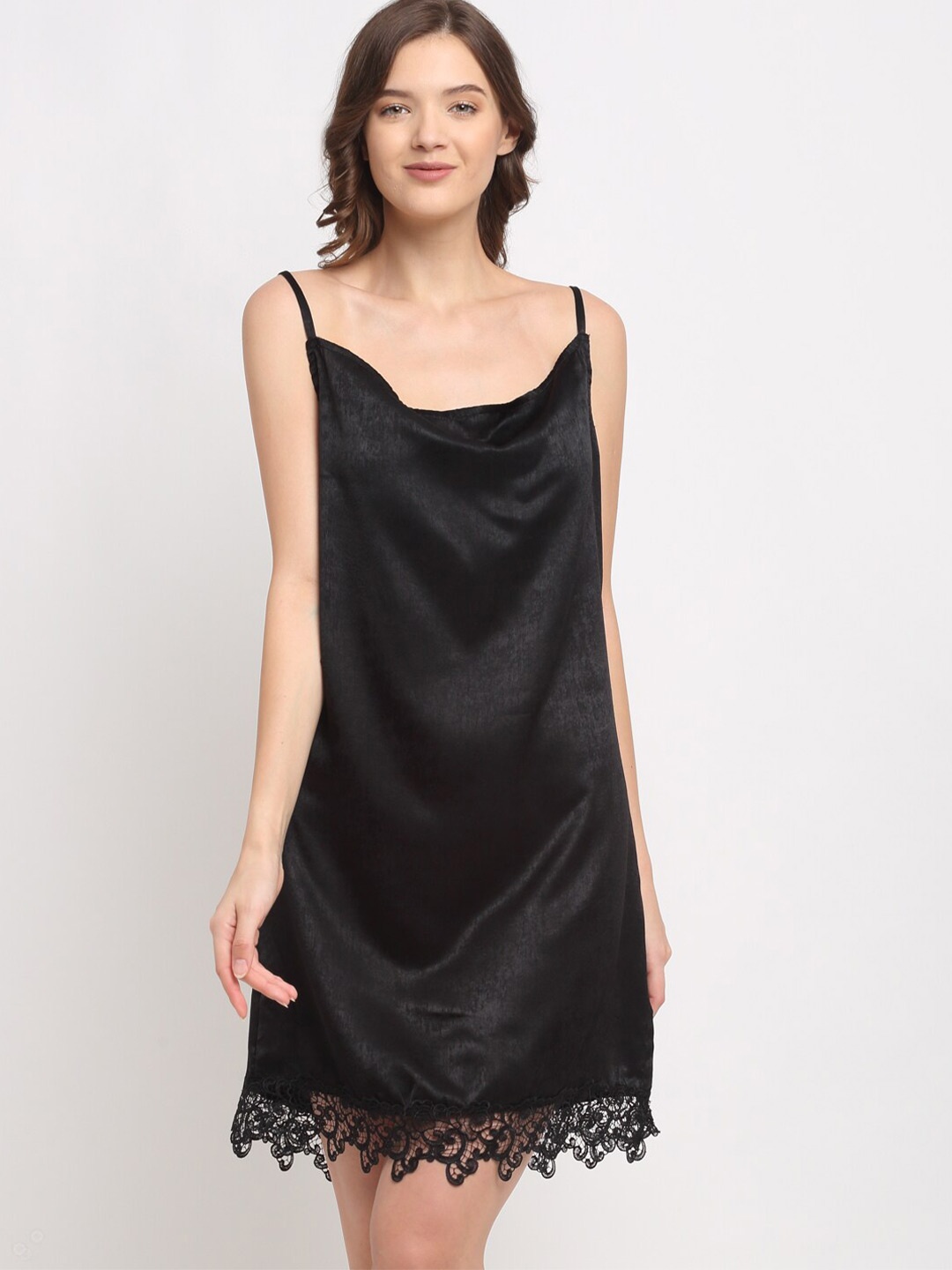 

EROTISSCH Black Satin Baby Doll