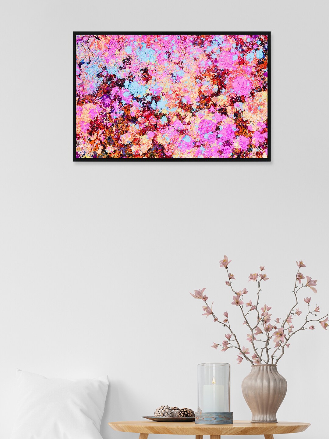 

nest ART Pink & Red Abstract Framed Wall Art