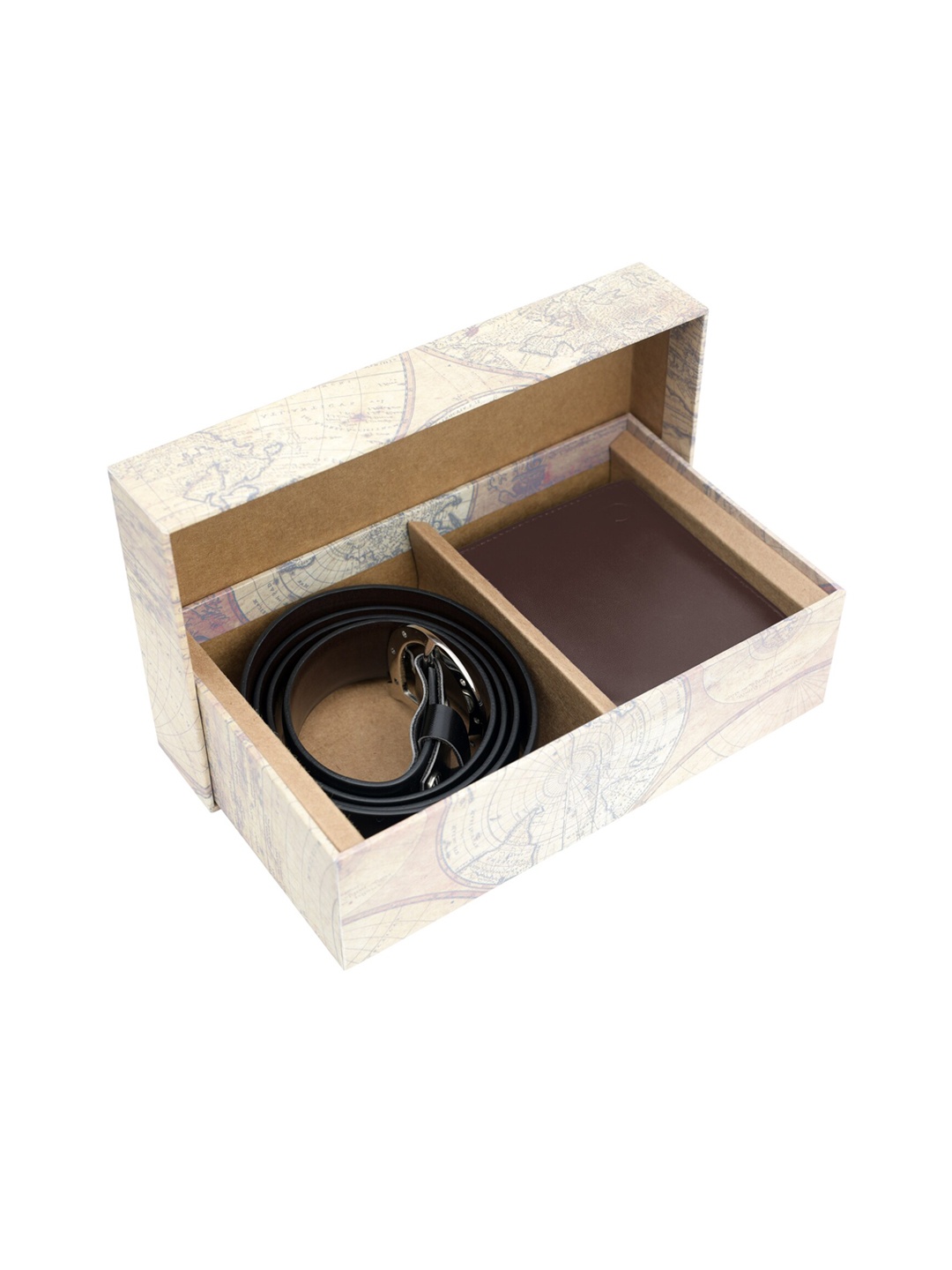 

Blacksmith Men Brown Black Solid Accessory Gift Set