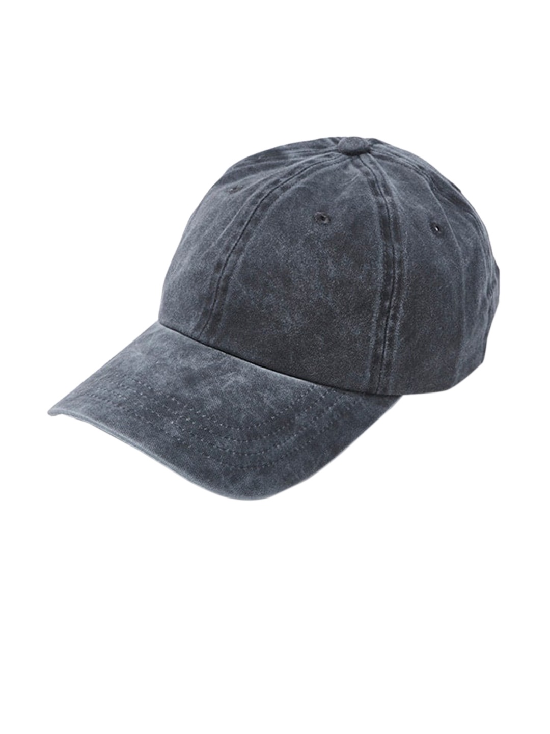 

FOREVER 21 Men Charcoal Grey Stone Wash Baseball Cap