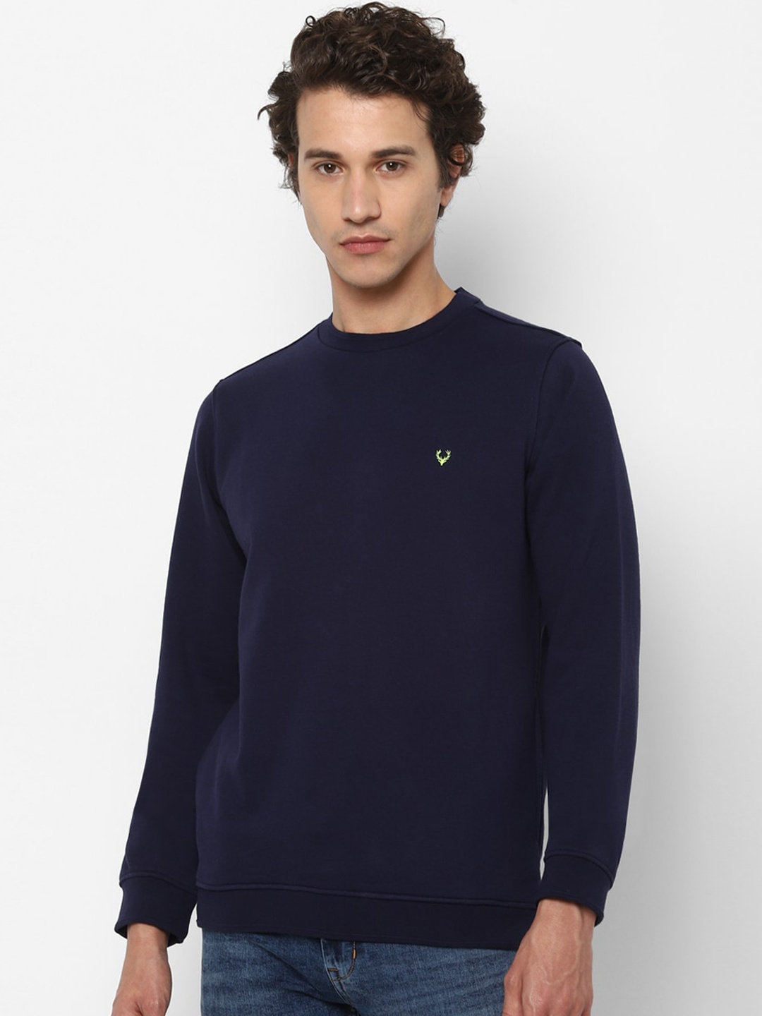 

Allen Solly Men Navy Blue Sweatshirt