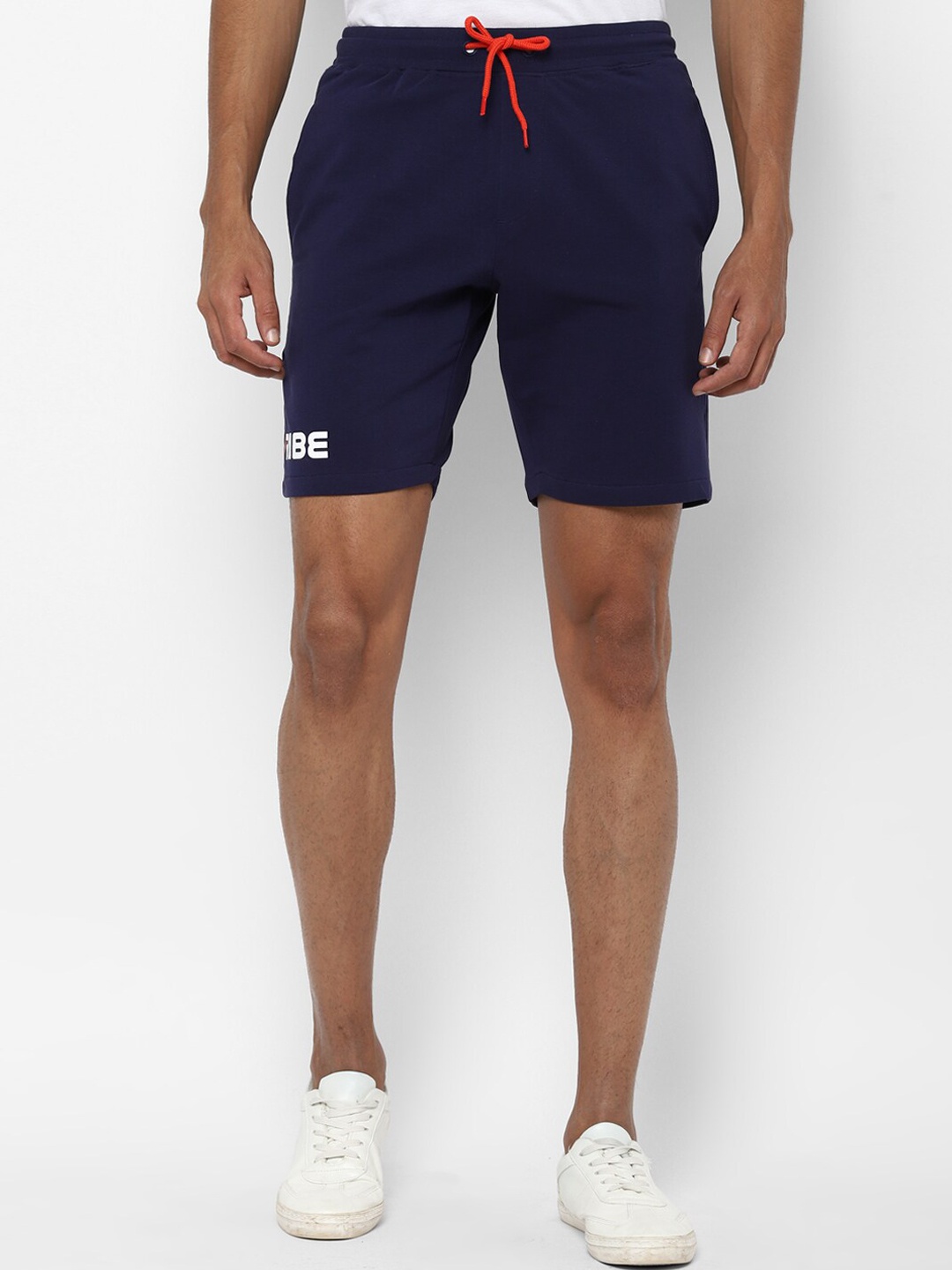 

Allen Solly Tribe Men Navy Blue Slim Fit Mid-Rise Regular Shorts