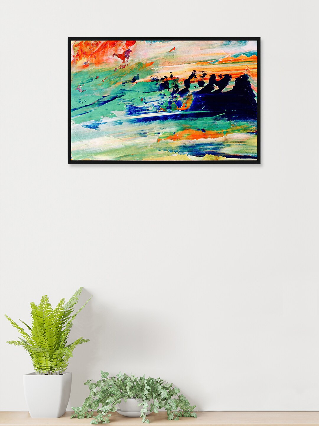 

nest ART Blue & Green Abstract Painting Wall Art