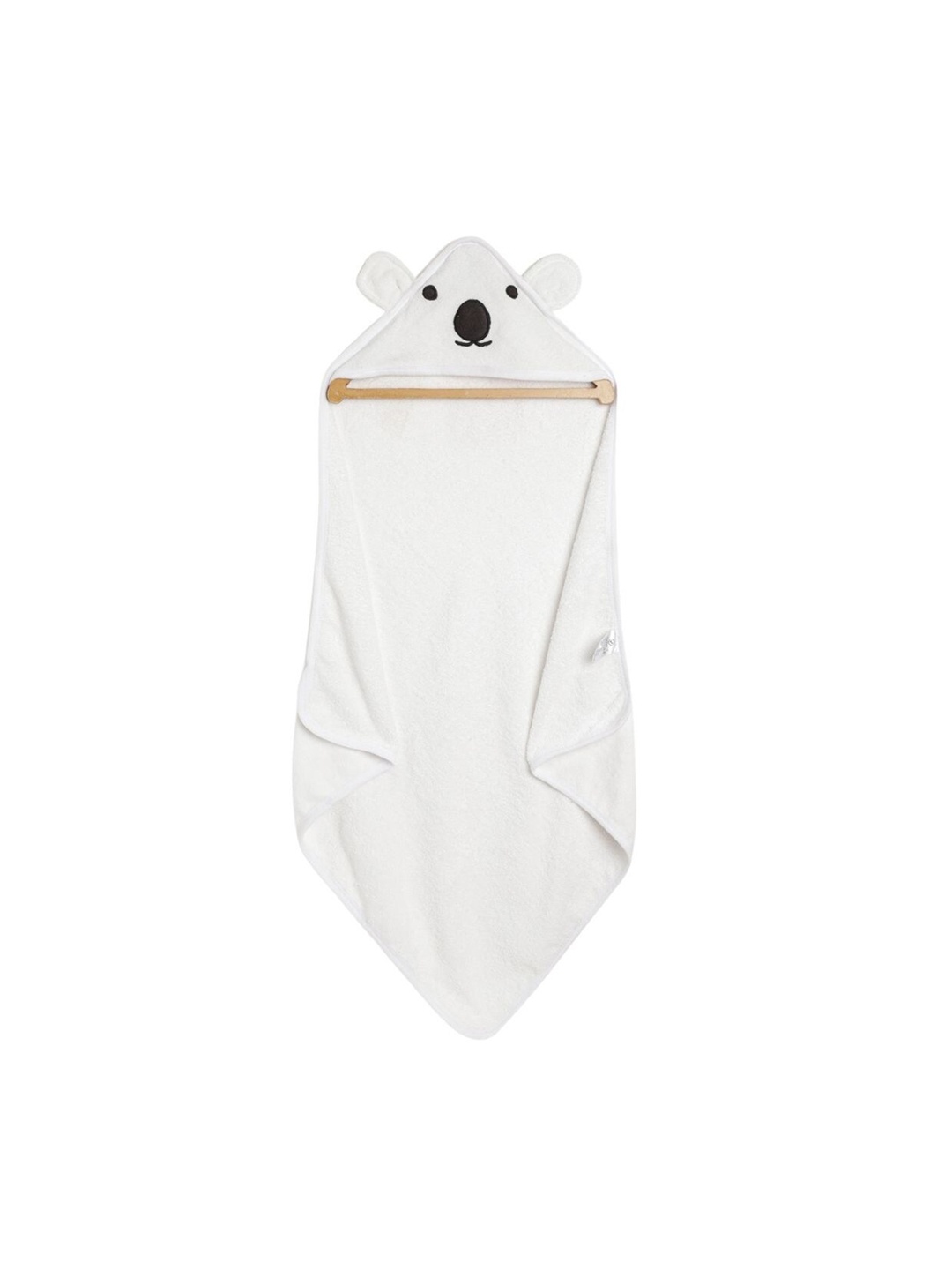 

cherrytoes Infants White & Black Set of 3 Organic Cotton Bath Towel & Washcloth