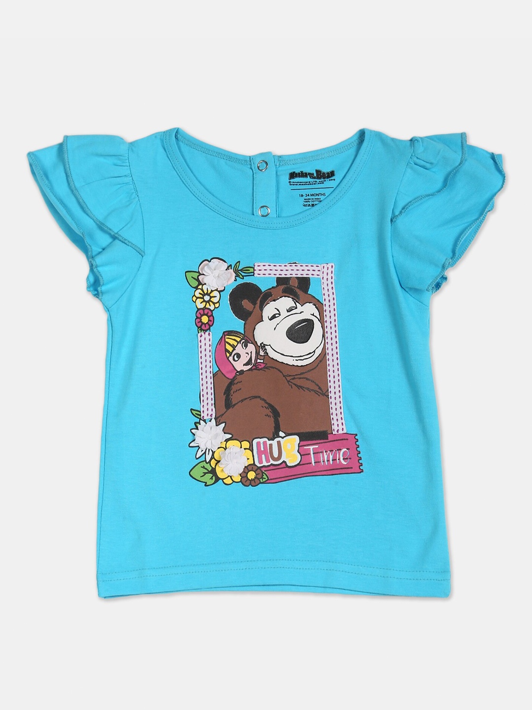 

Colt Blue Regular Printed Top