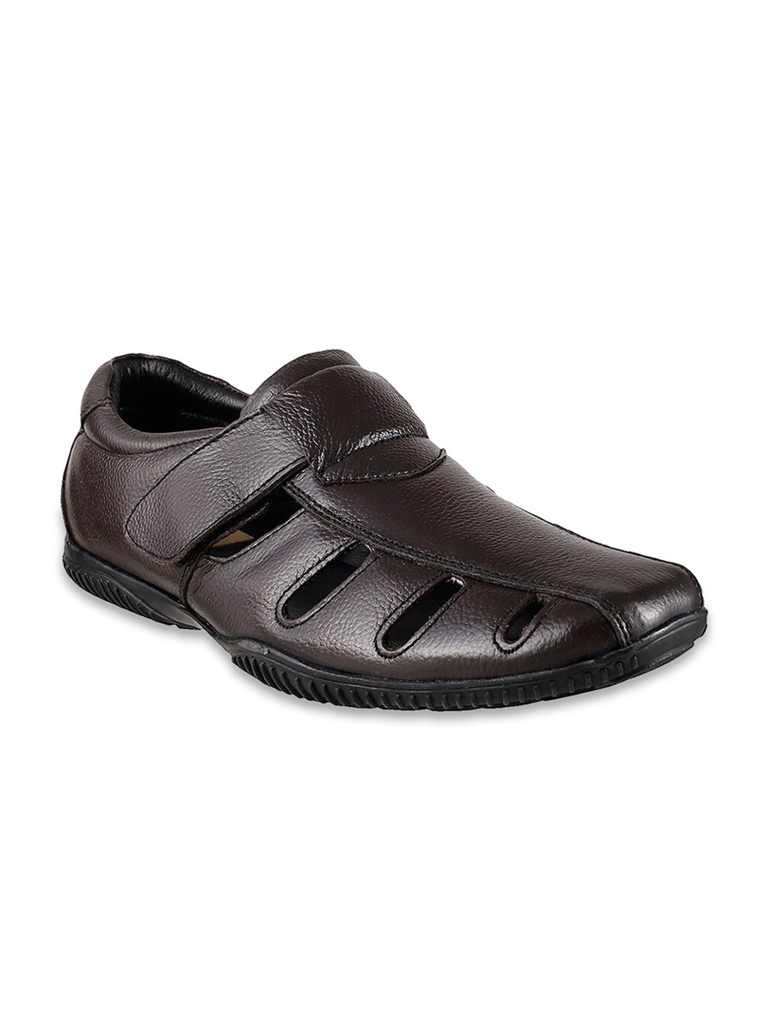 

Mochi Men Brown Leather Fisherman Sandals
