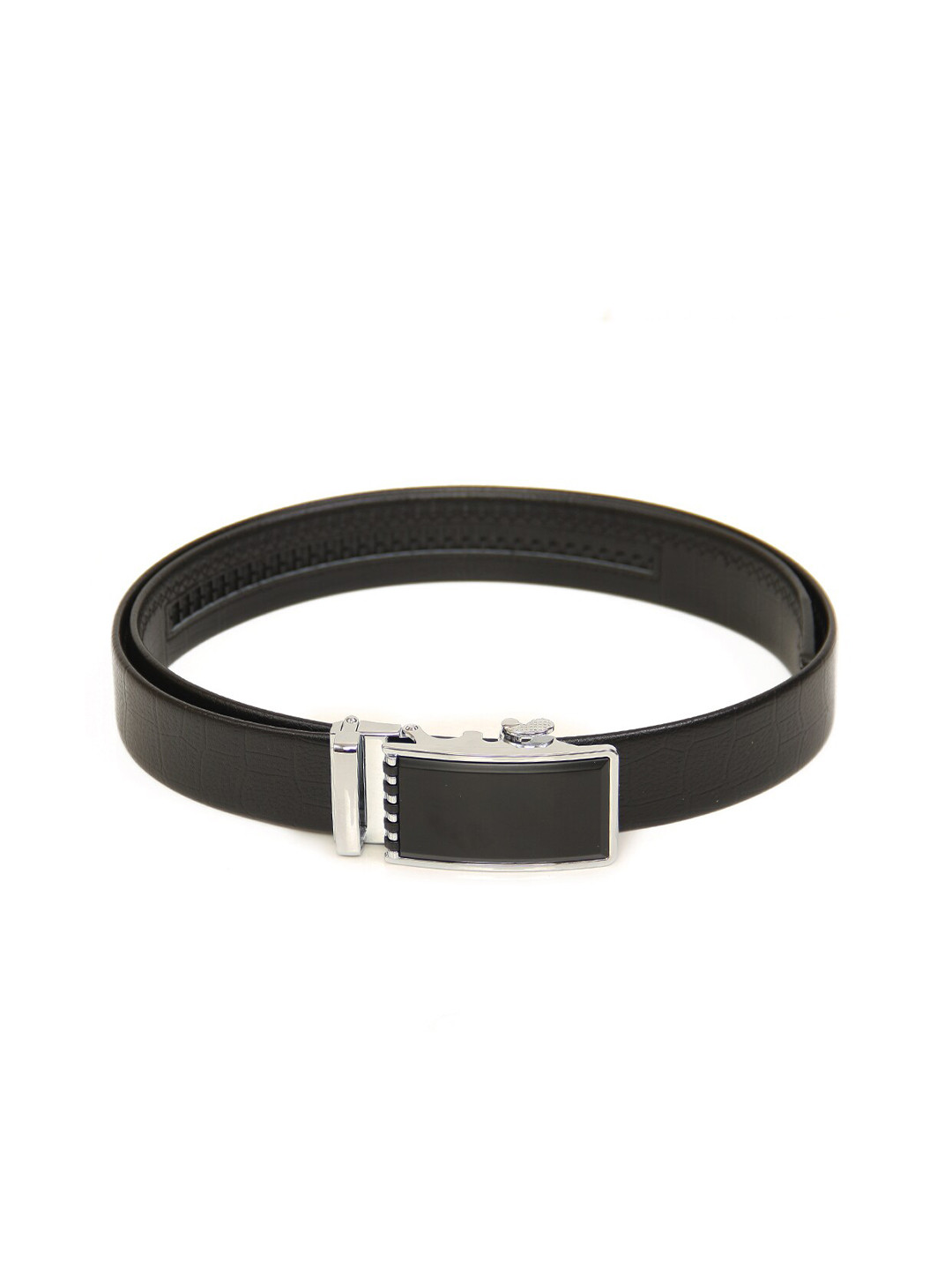 

Calvadoss Men Black Textured PU Belt
