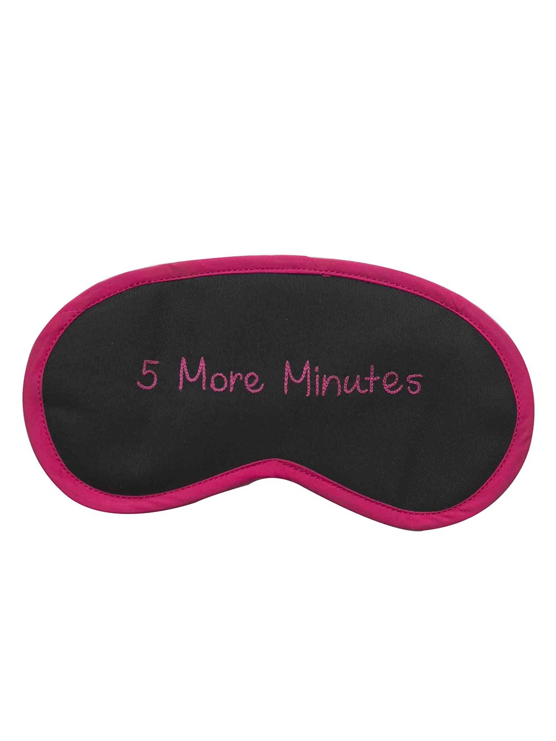 

BandBox Unisex Black & Pink 5 More Minutes Printed Cotton Eye Mask