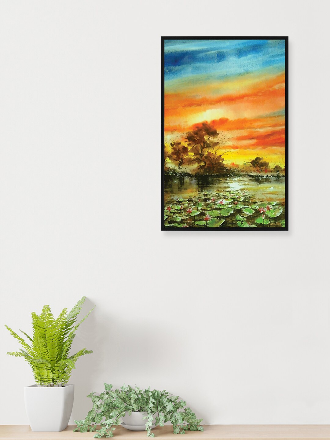 

nest ART Green & Orange Beautifully Printed Modern Wall Art