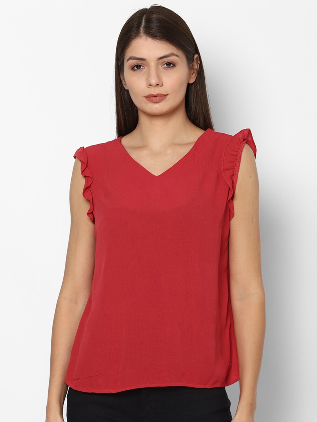 

Allen Solly Woman Red Regular Top