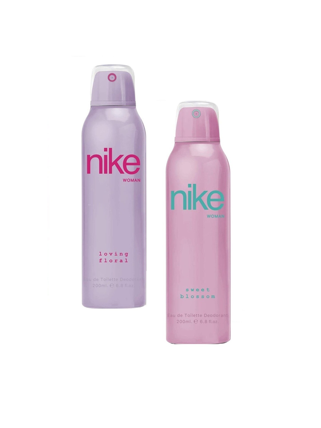 

Nike Pack Of 2 Woman Loving Floral & Sweet Blossom Deodorant- 200ml Each, Purple