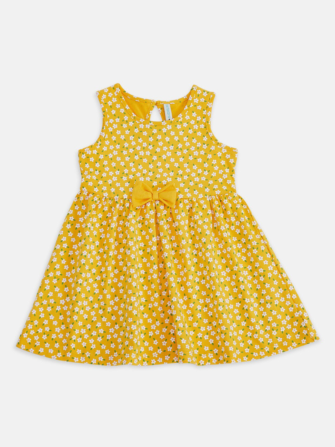

Pantaloons Baby Girls Yellow Fit & Flare Dress