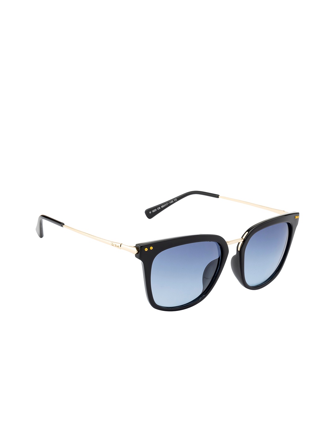 

Ted Smith Unisex Blue UV Protected Lens & Black Wayfarer Sunglasses TS-920S_BLU