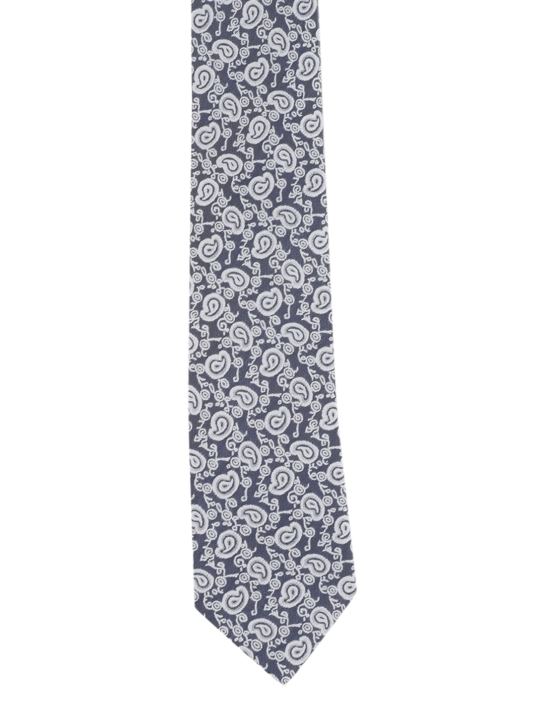 

Peter England Men Grey & White Woven-Design Accessory Gift Set
