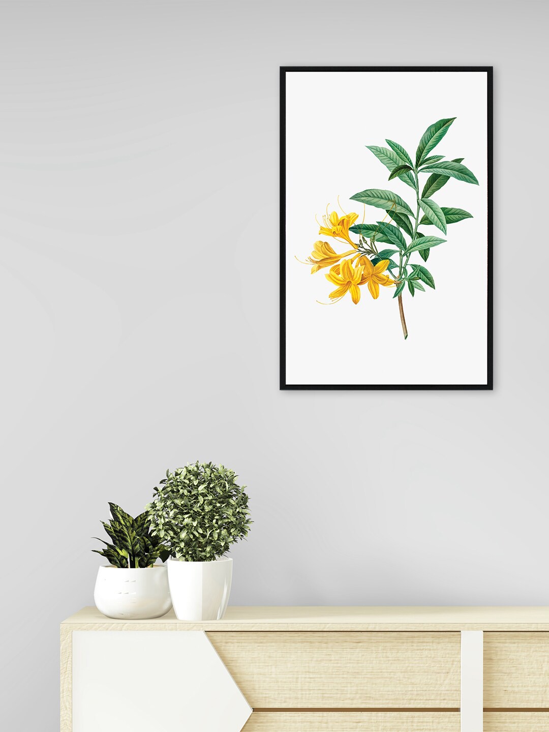 

nest ART Green & Yellow Flowers Framed Wall Art