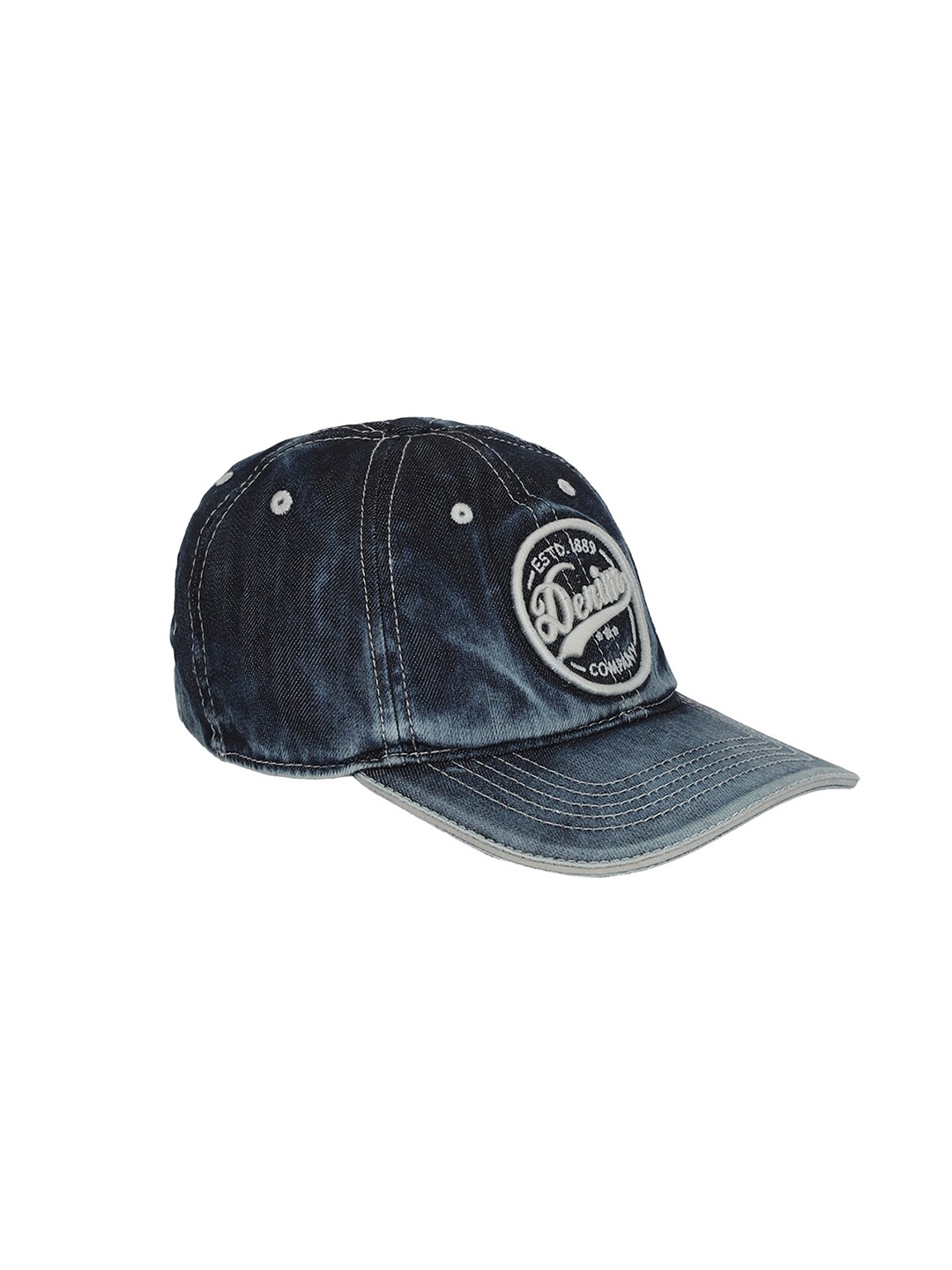 Peter England Men Navy Blue & White Embroidered Baseball Cap