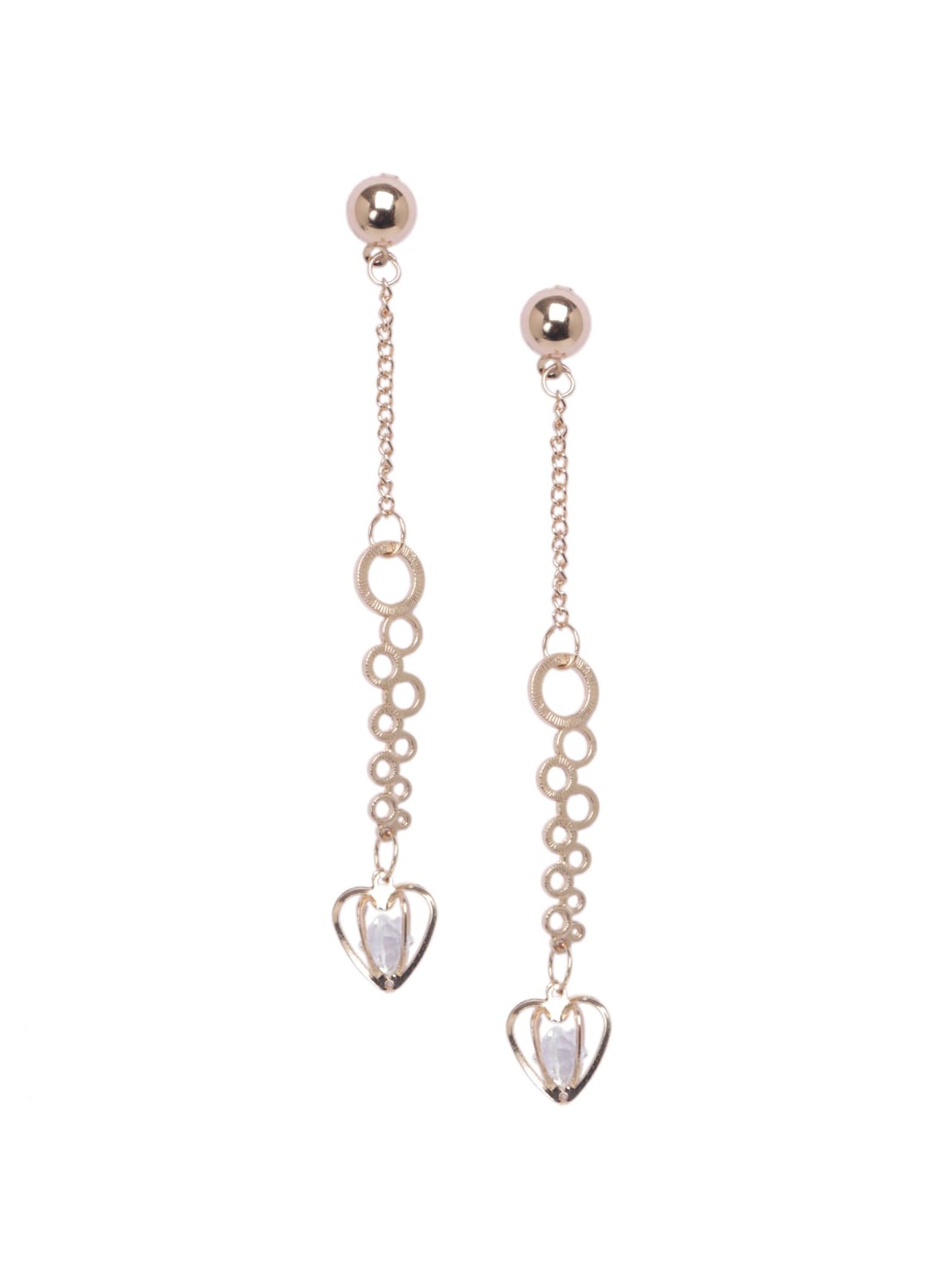 

DIVA WALK Gold Contemporary Drop Earrings