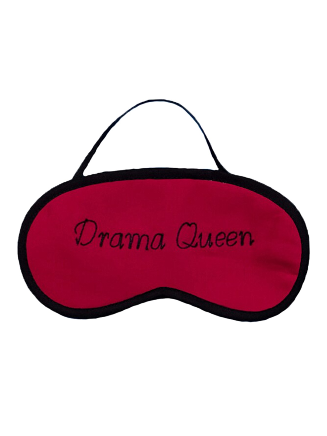 

BandBox Pink & Black Drama Queen Embroidered Soft Cotton Eye Mask