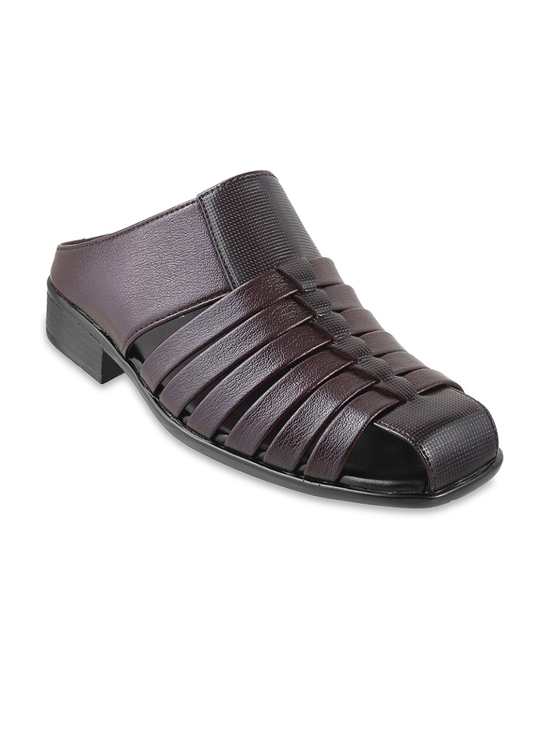 

Mochi Men Maroon Fisherman Sandals