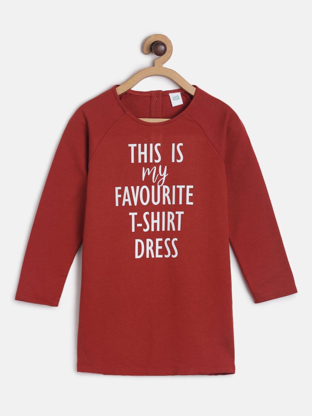 

MINI KLUB Maroon T-shirt Dress