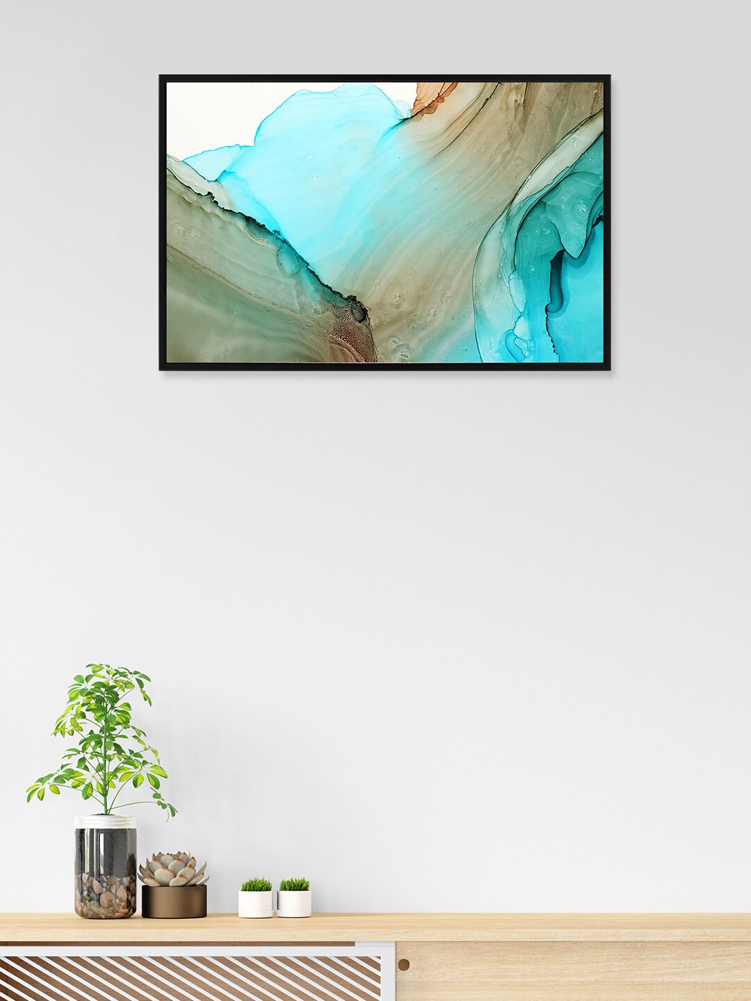 

nest ART Multicoloured Abstract Painting Framed Wall Art, Multi