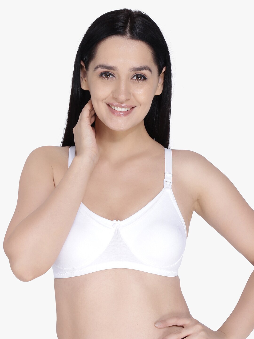 

Anoma Pack Of 2 Black & White Maternity Bra Full Coverage ANM02-PK2