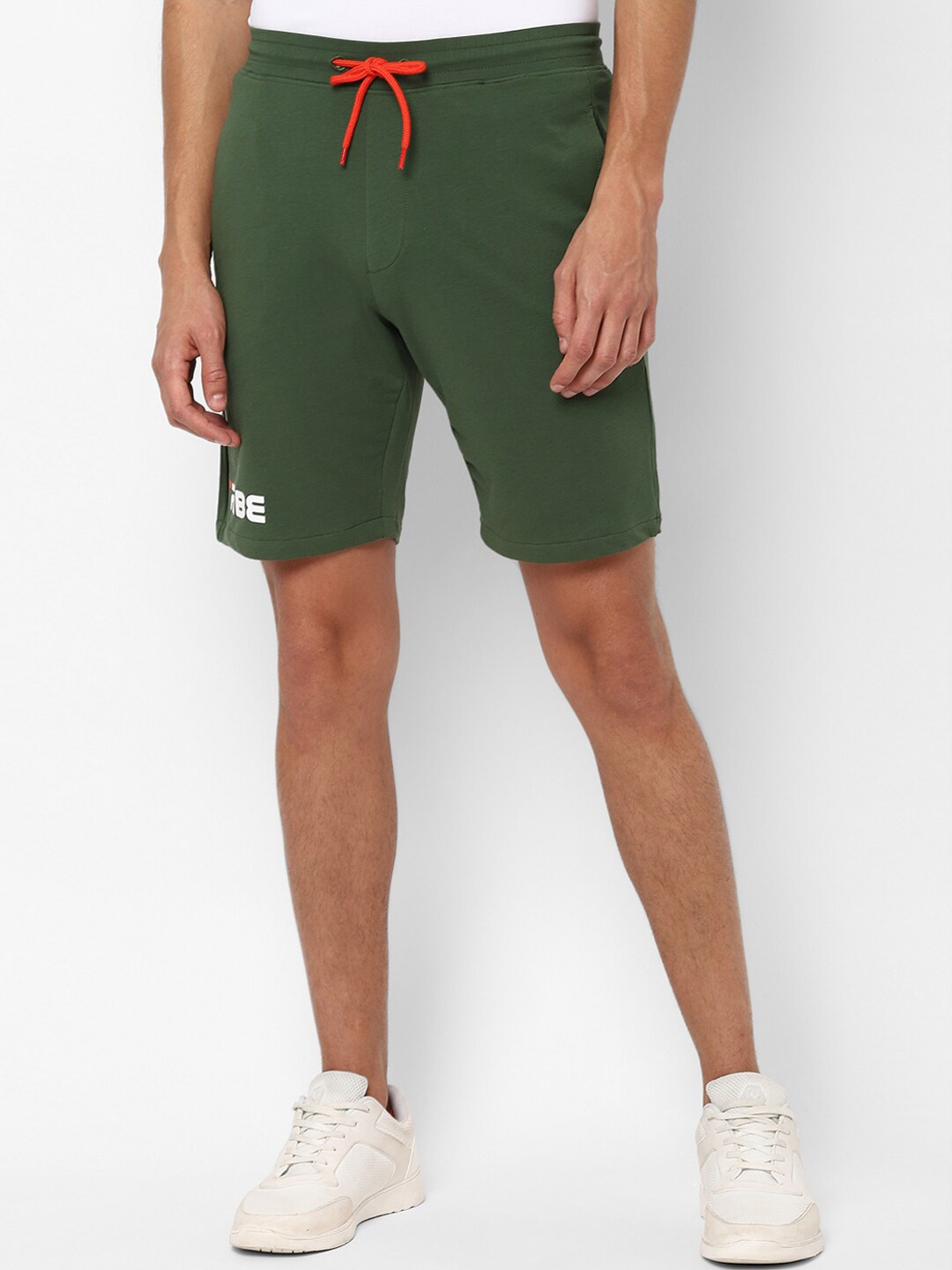

Allen Solly Tribe Men Green Slim Fit Mid-Rise Regular Shorts