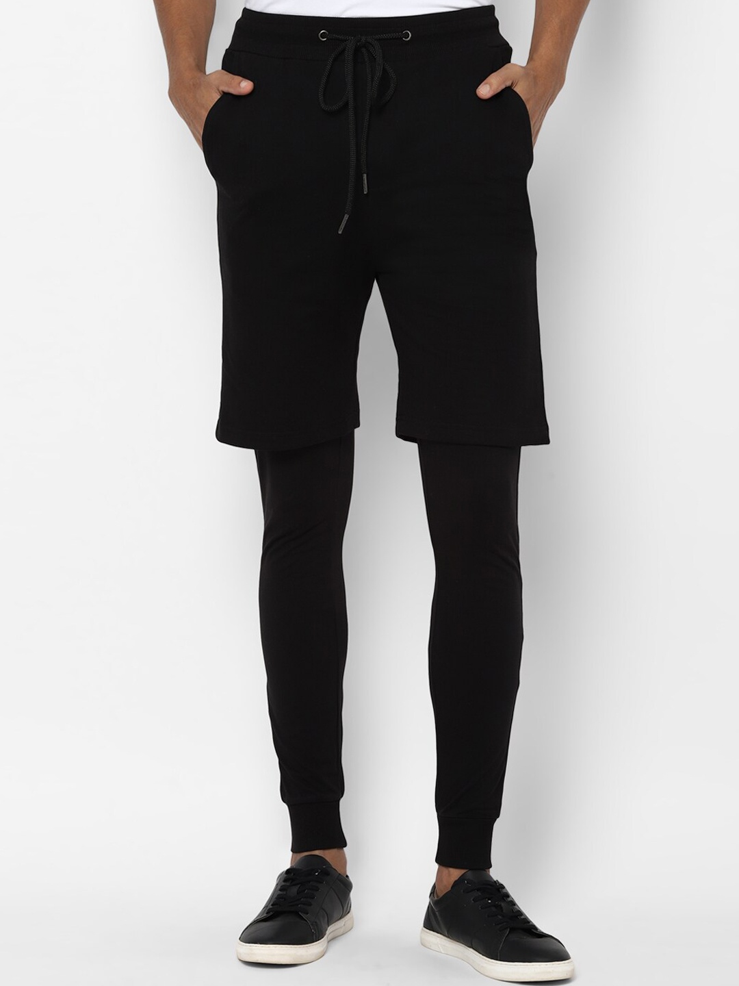 

Allen Solly Tribe Men Black Slim Fit Mid-Rise Regular Shorts