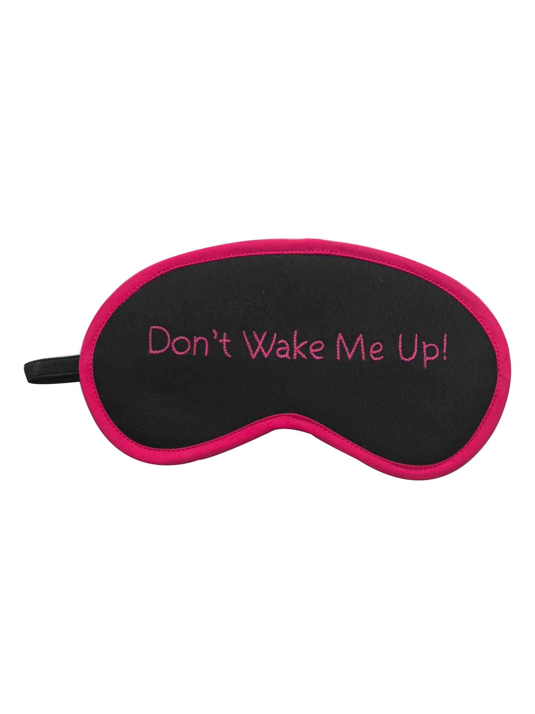 

BandBox Black & Pink Dont Wake Me Up Embroidered Cotton Eye Mask