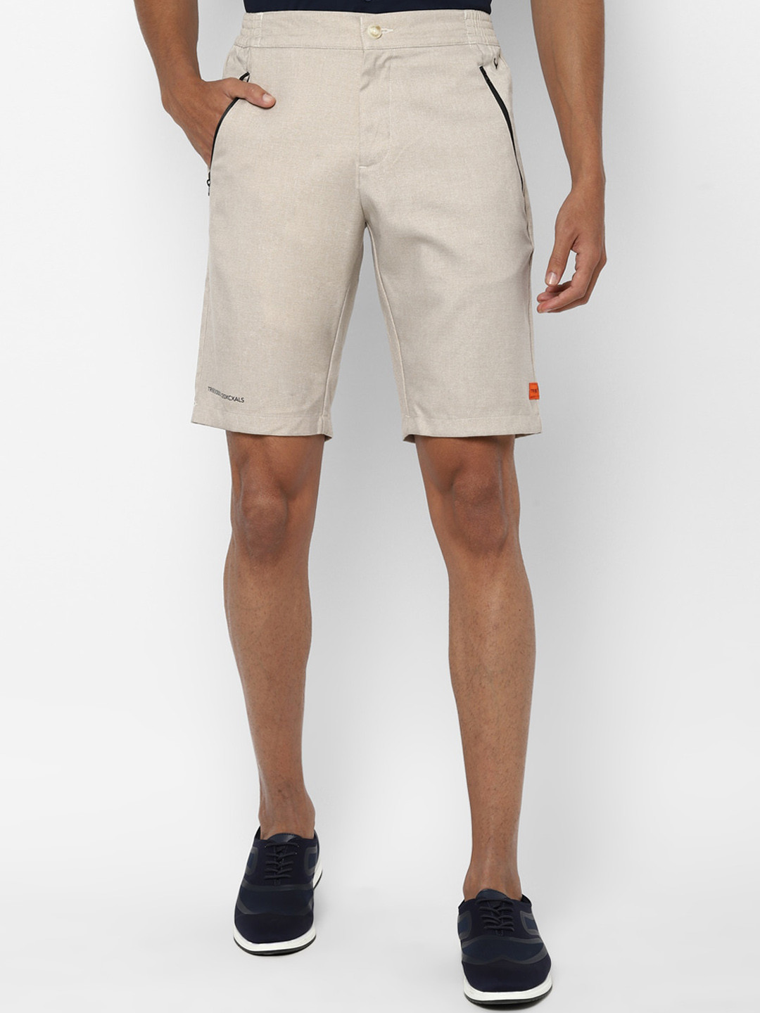 

Allen Solly Tribe Men Beige Slim Fit Mid-Rise Regular Shorts