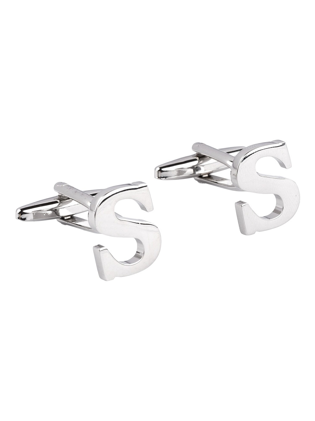 

The Tie Hub Silver-Toned Alphabet Cufflink