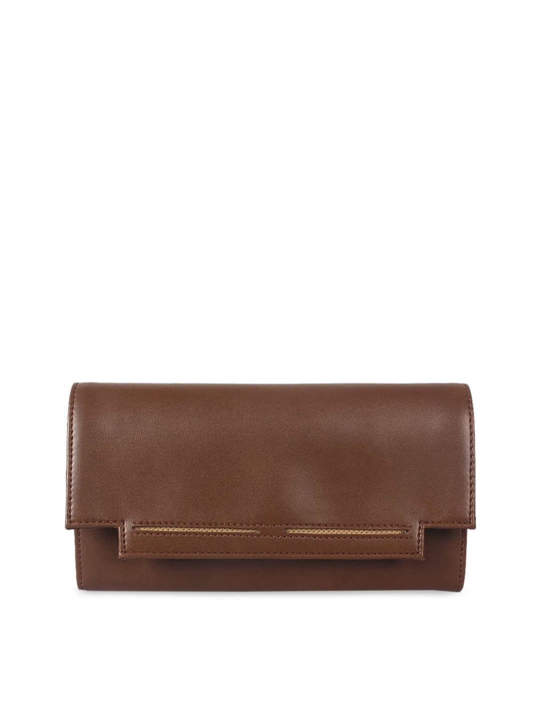 

THE CLOWNFISH Laura Women Brown Two Fold Wallet