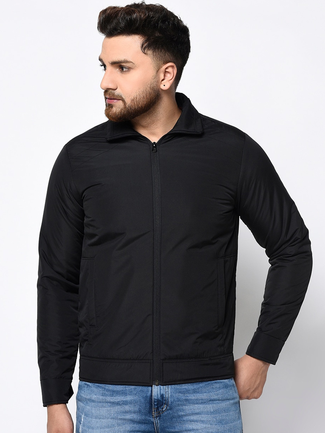 

Spirit Men Black Padded Jacket