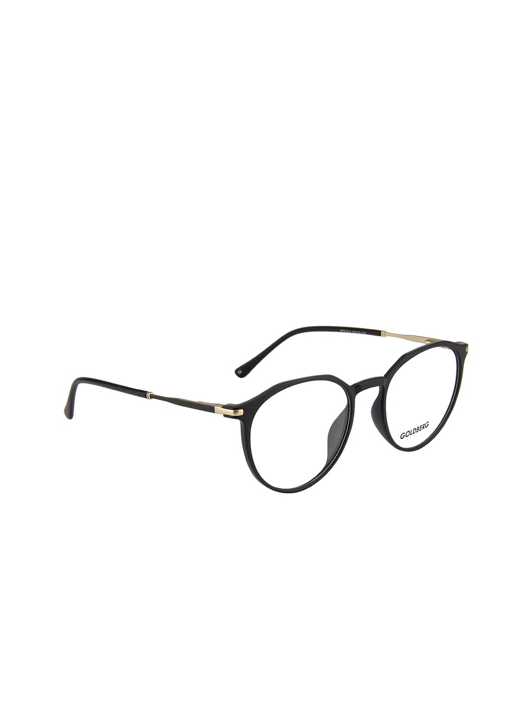 

Gold Berg Unisex Black & Gold-Toned Full Rim Round Frames